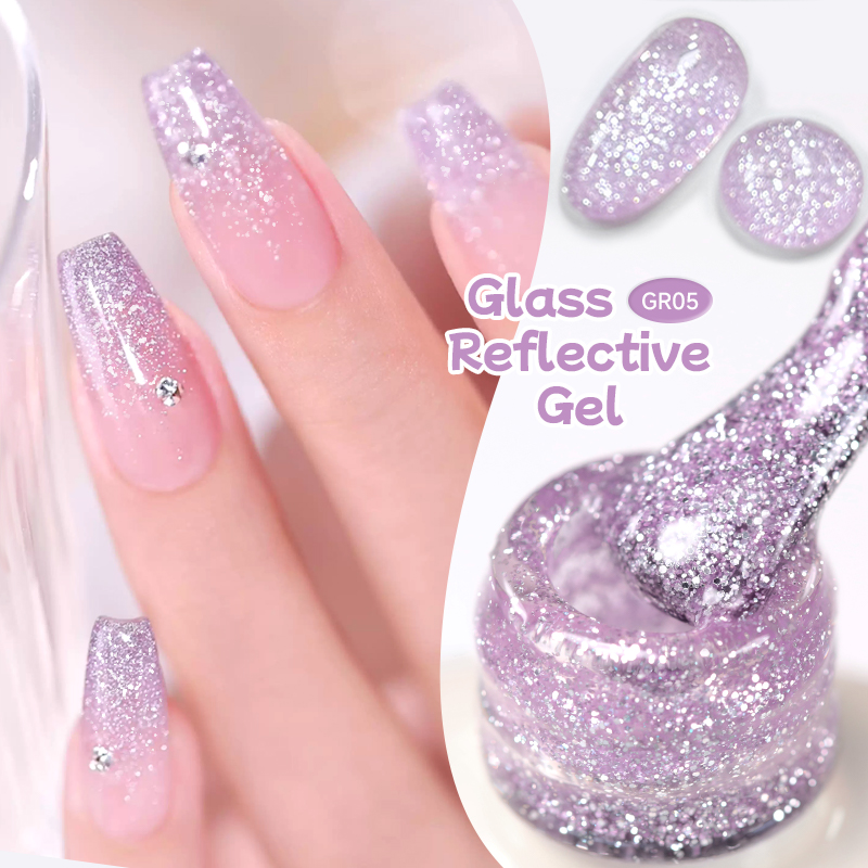 Resin Art Purple - Гель-лак для ногтей UR SUGAR 15