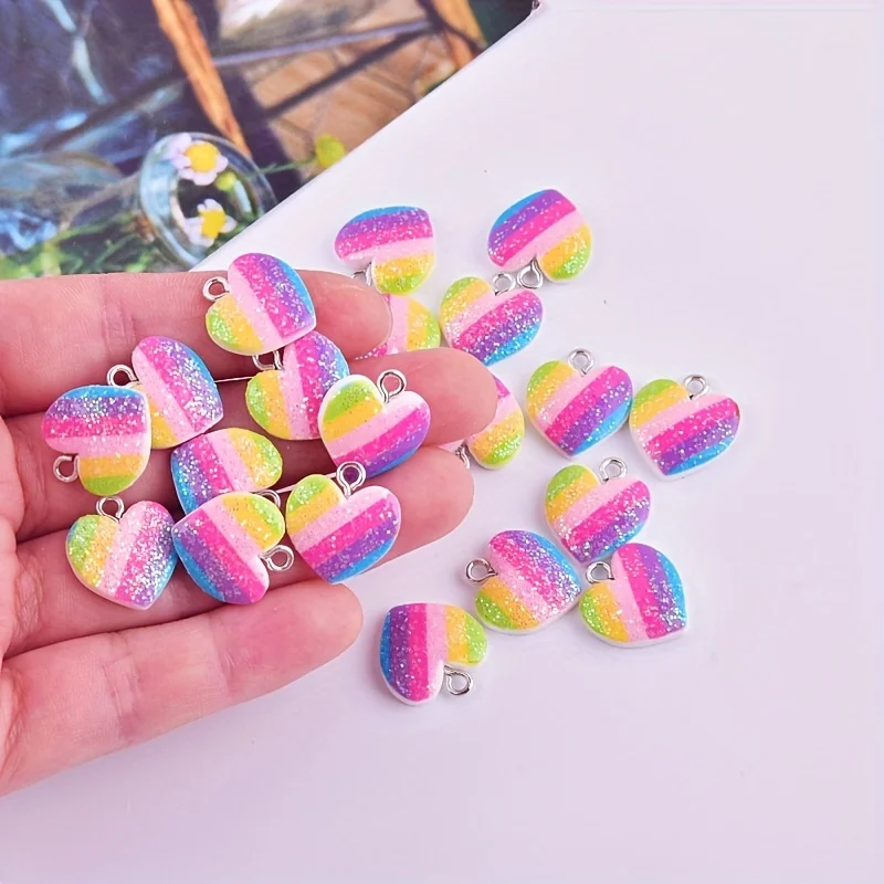 Resin Art Materials Kit - 10 шт. разноцветных подвесок в форме