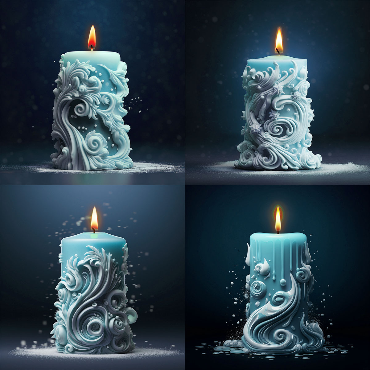 Resin Art Ocean - Геометрия, резная цилиндрическая силиконовая форма для