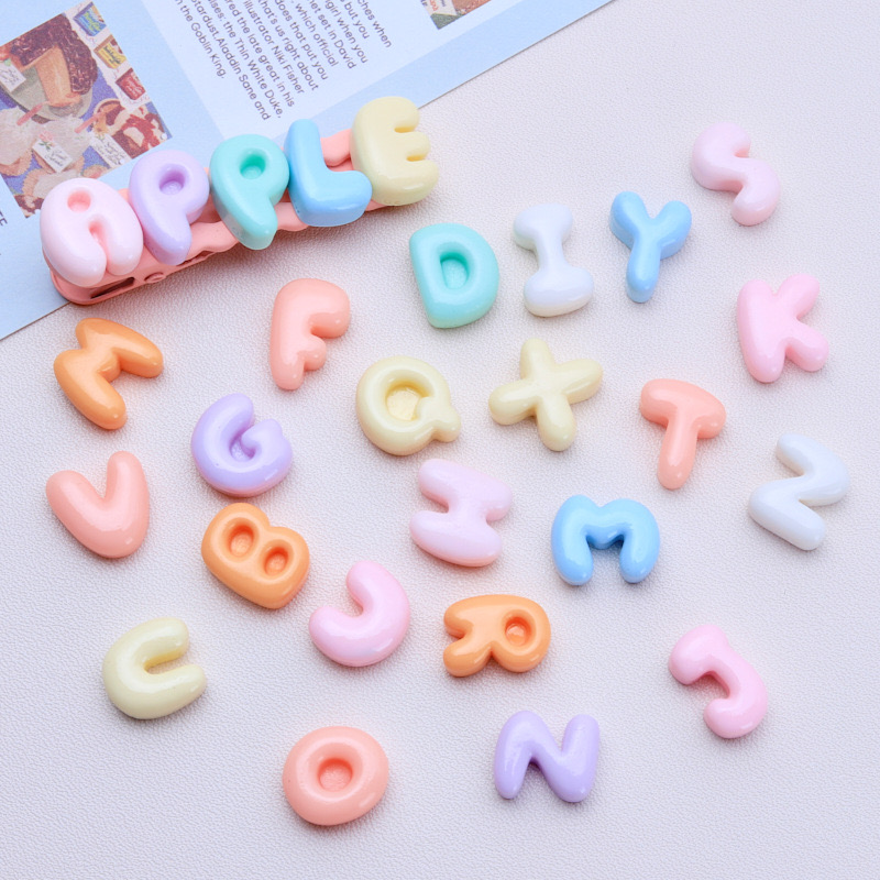 Resin Art Alphabet - 30 шт. новые кавайные мультяшные разноцветные
