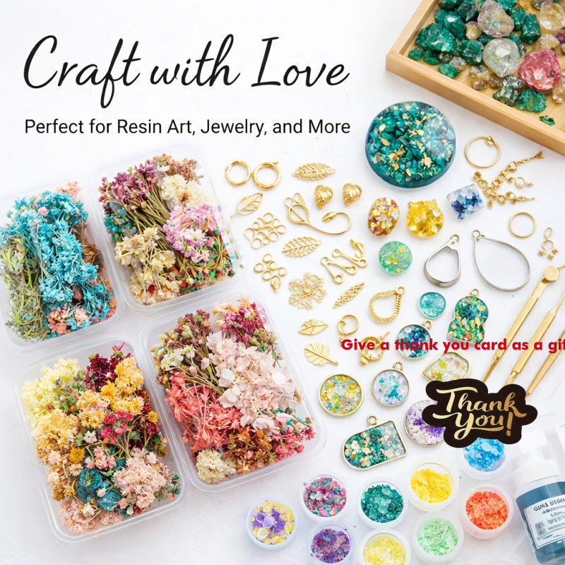 Resin Art Wedding Gift - Набор из 10 коробок с сухоцветами