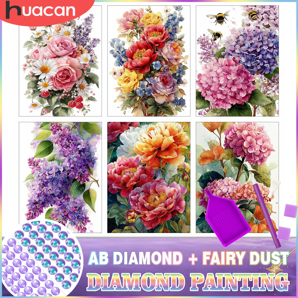 Resin Art Rose - Набор для алмазной вышивки HUACAN: Цветы