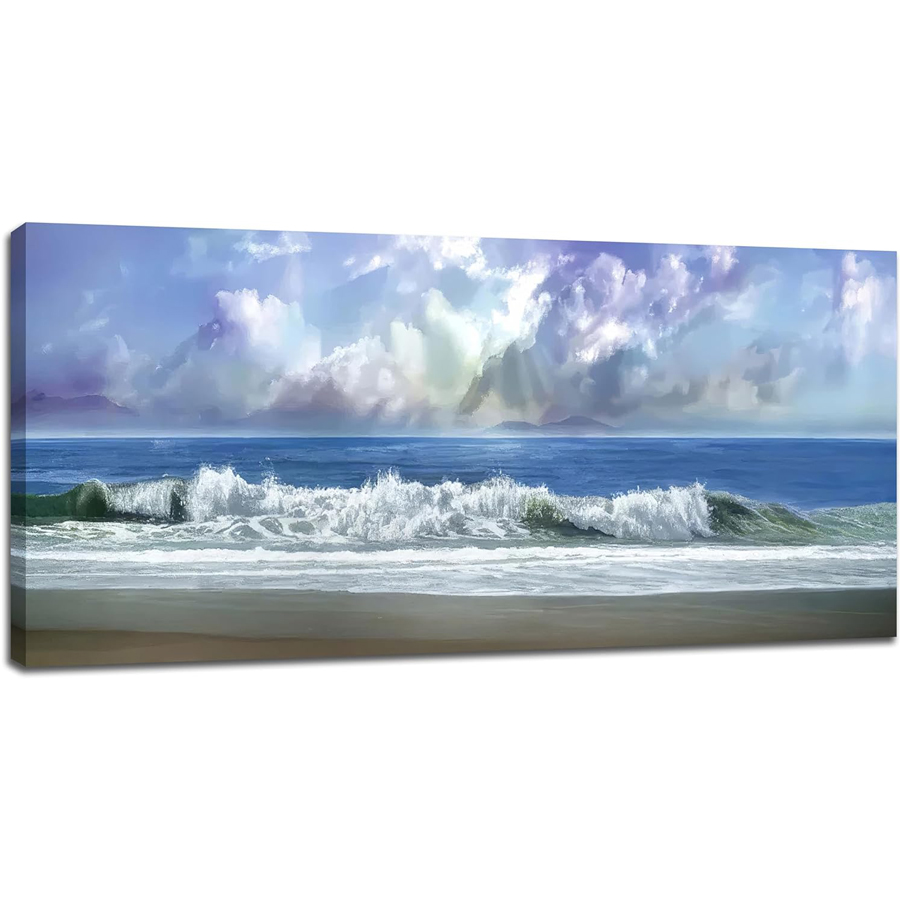 Resin Art Beach Theme - Синий океан, алмазная вышивка, настенное искусство,