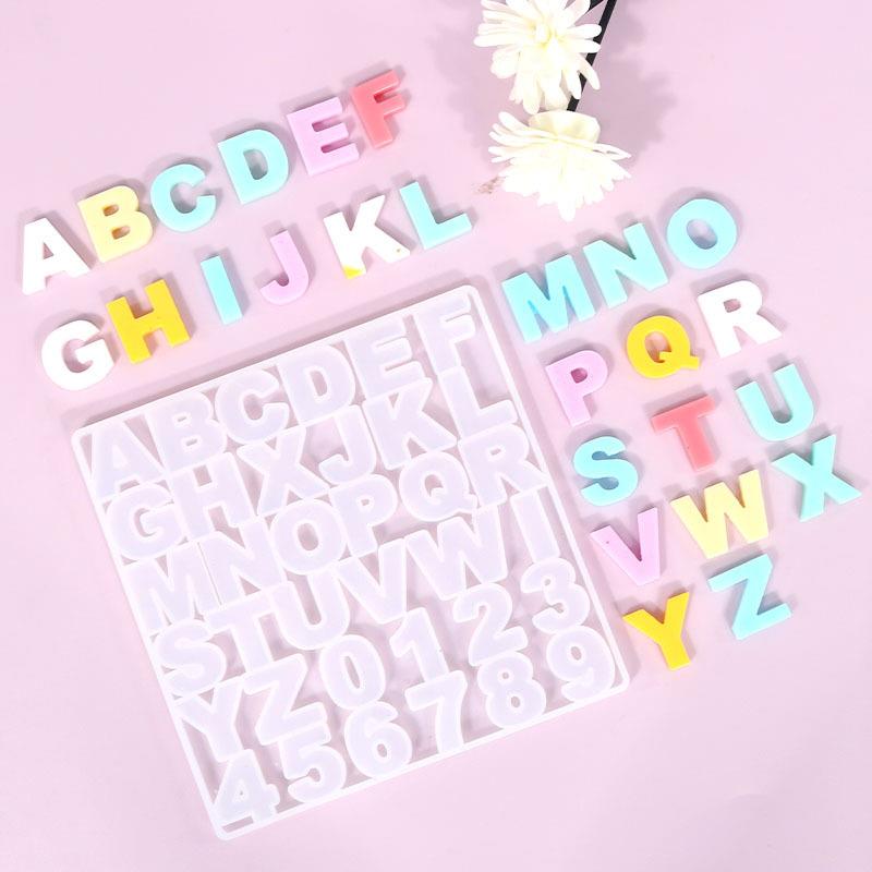 Алфавит, силиконовая форма из  – обзор и цена Resin Art Alphabet