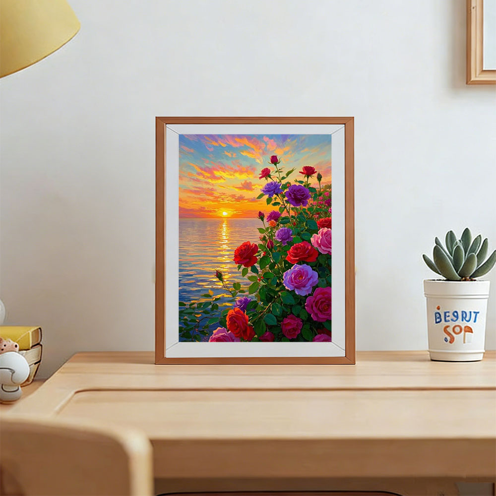 Алмазные картины AZQSD: Цветок – обзор и цена Resin Art Rose