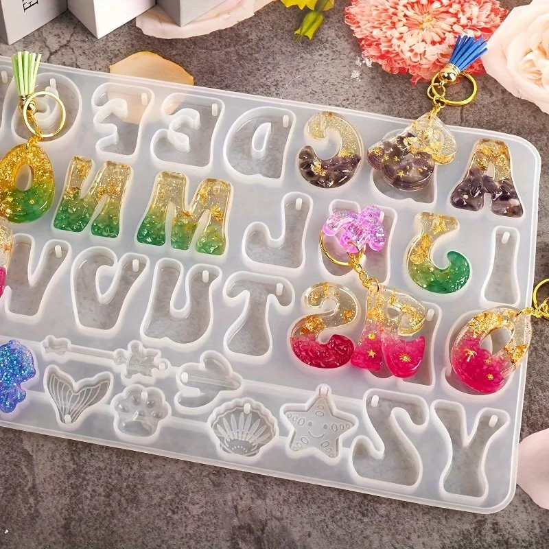 Набор форм для литья из силико – обзор и цена Resin Art Alphabet