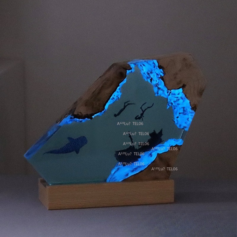 Ночник из дерева и смолы с мор – обзор и цена Resin Art Ocean