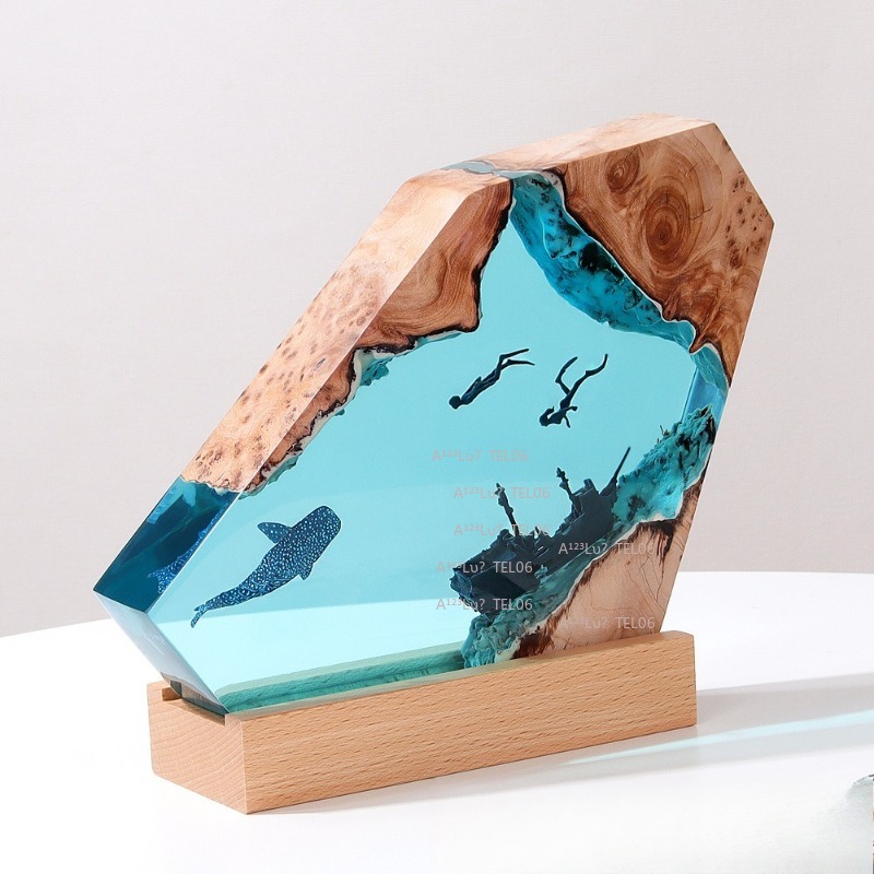 Ночник из дерева и смолы с мор – обзор и цена Resin Art Ocean