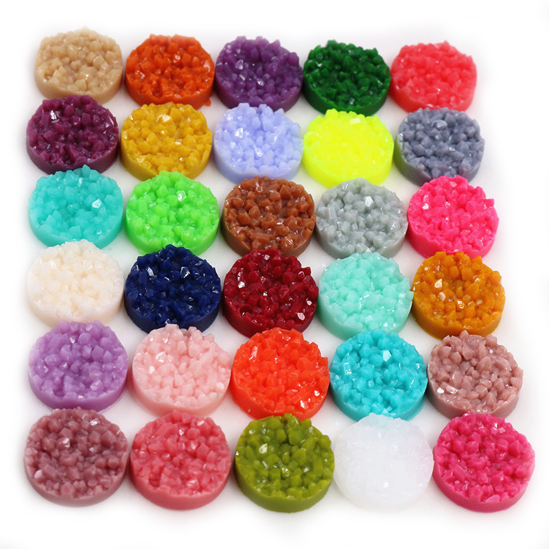 40 шт., смоляные кабошоны Druz – обзор и цена Resin Art Materials Kit