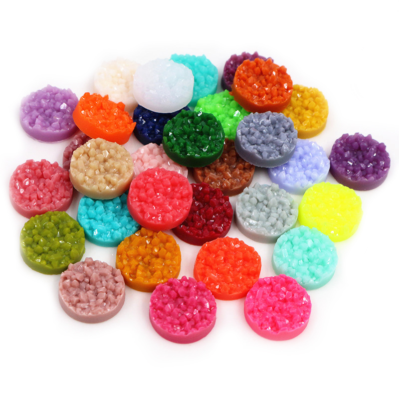 40 шт., смоляные кабошоны Druz – обзор и цена Resin Art Materials Kit