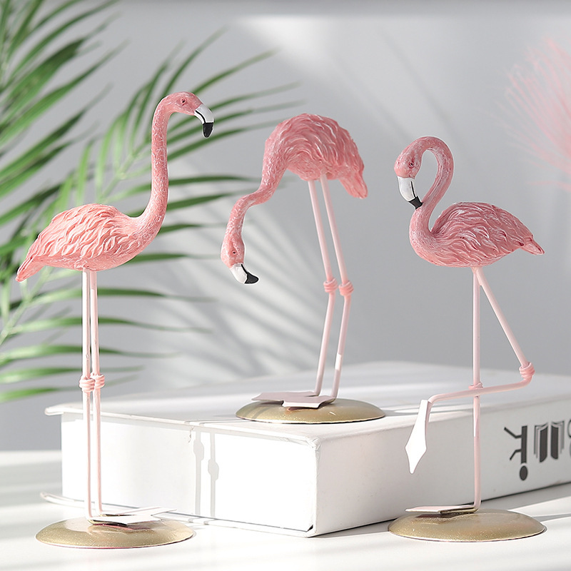 3 шт. розовых фигурок фламинго – обзор и цена Resin Art Wedding Gift