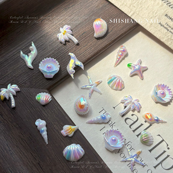 50 шт. летних пляжных страз дл – обзор и цена Resin Art Beach Theme