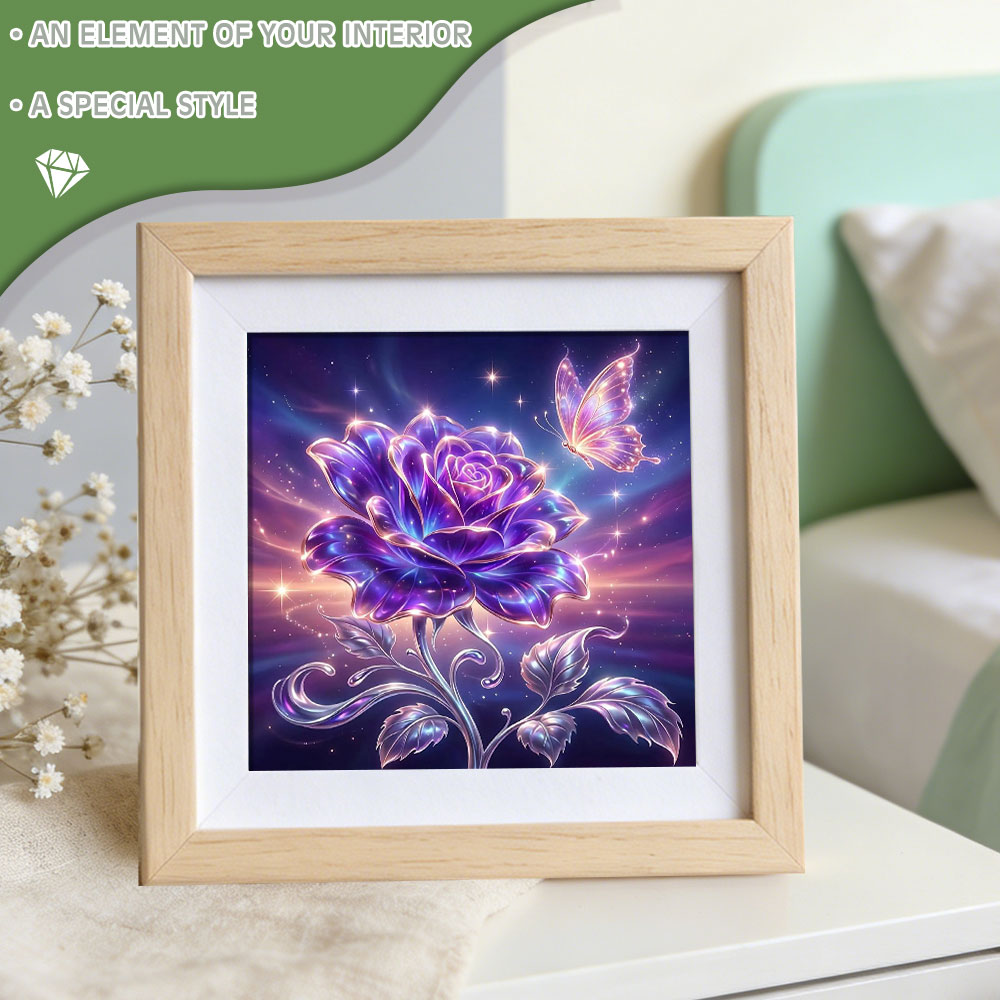 Алмазная мозаика Huacan: Полно – обзор и цена Resin Art Rose