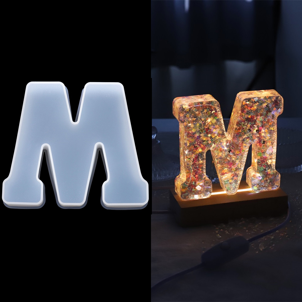 3 размера от А до Я, силиконов – обзор и цена Resin Art Alphabet