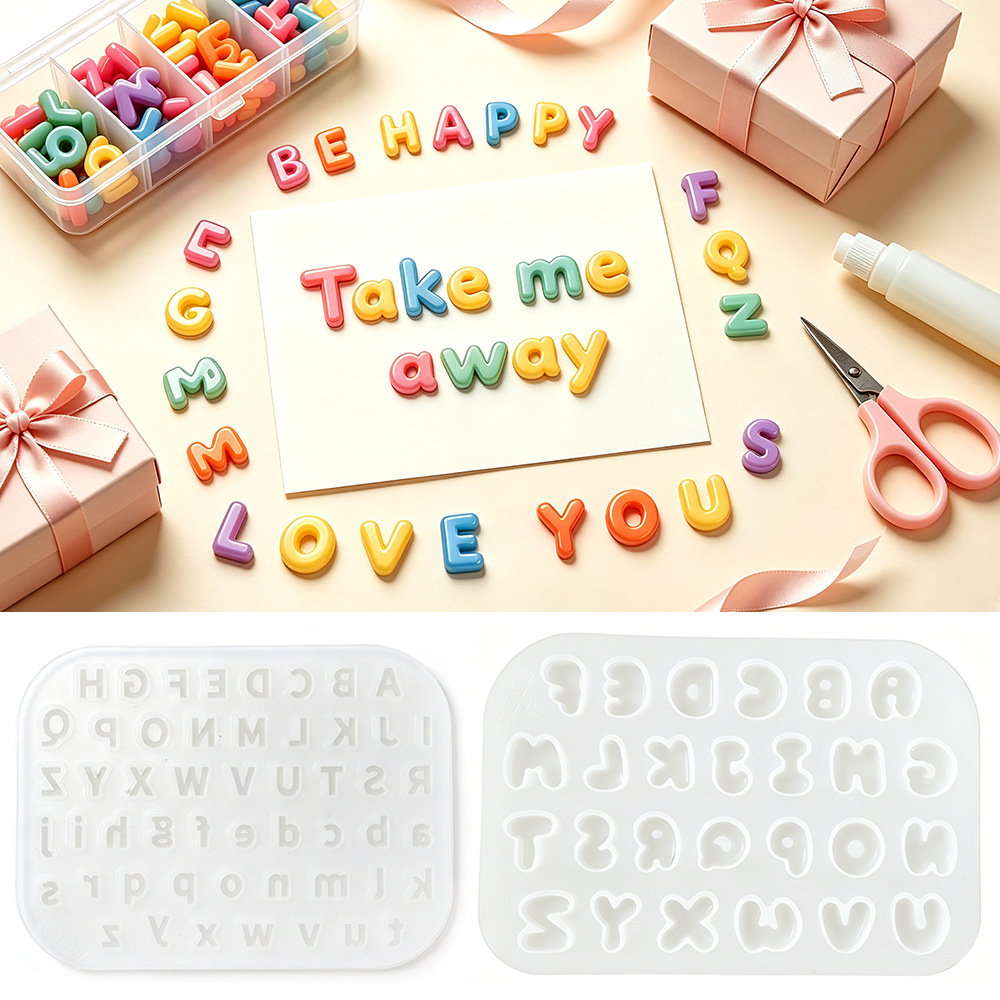 Набор из 2 мини-форм для силик – обзор и цена Resin Art Alphabet