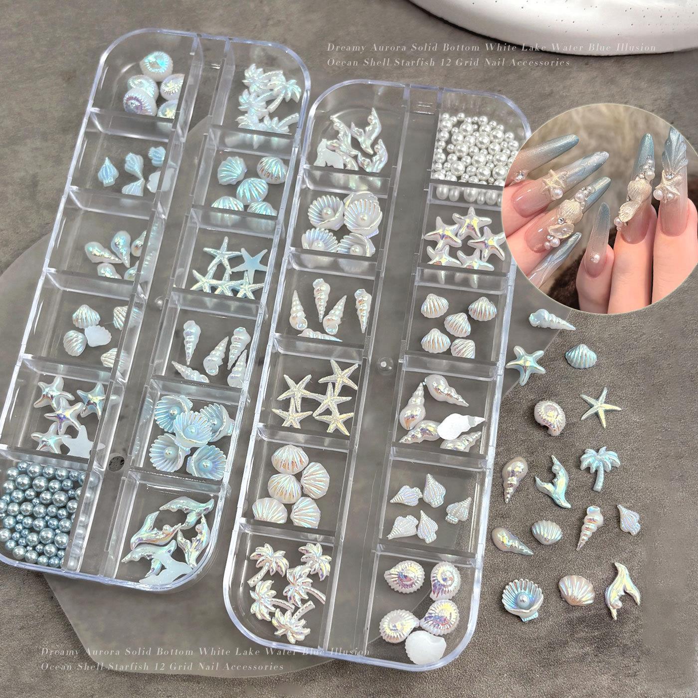 Набор из 12 сеток 3D-украшений – обзор и цена Resin Art Beach Theme