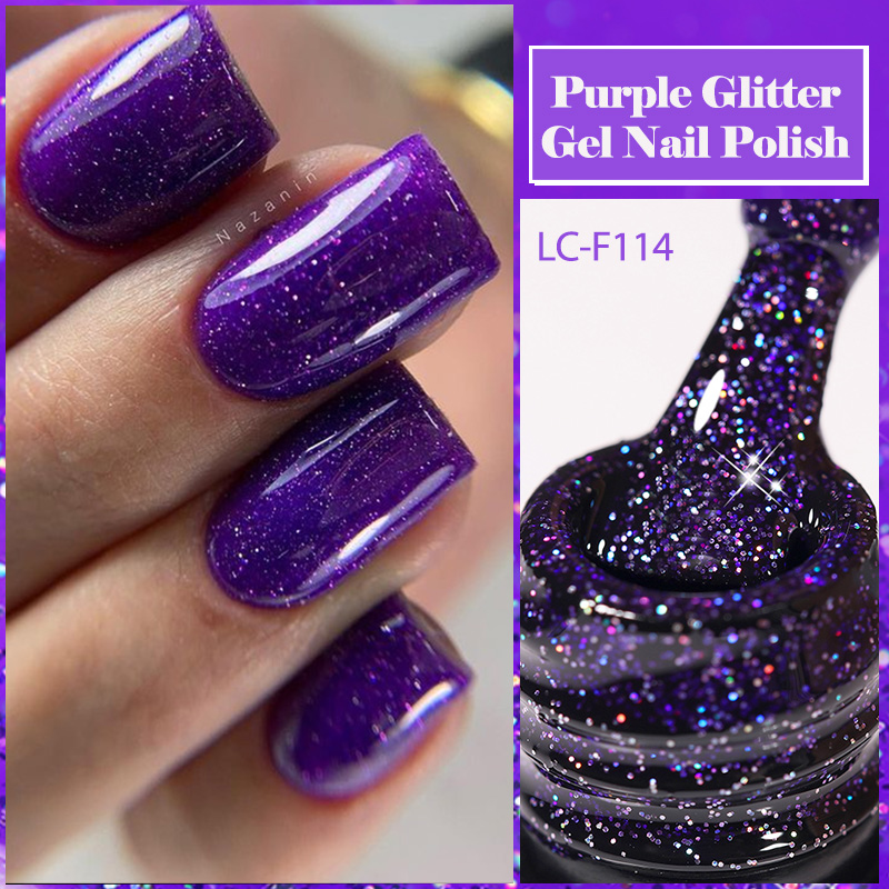 LILYCUTE фиолетовый гель-лак с – обзор и цена Resin Art Purple