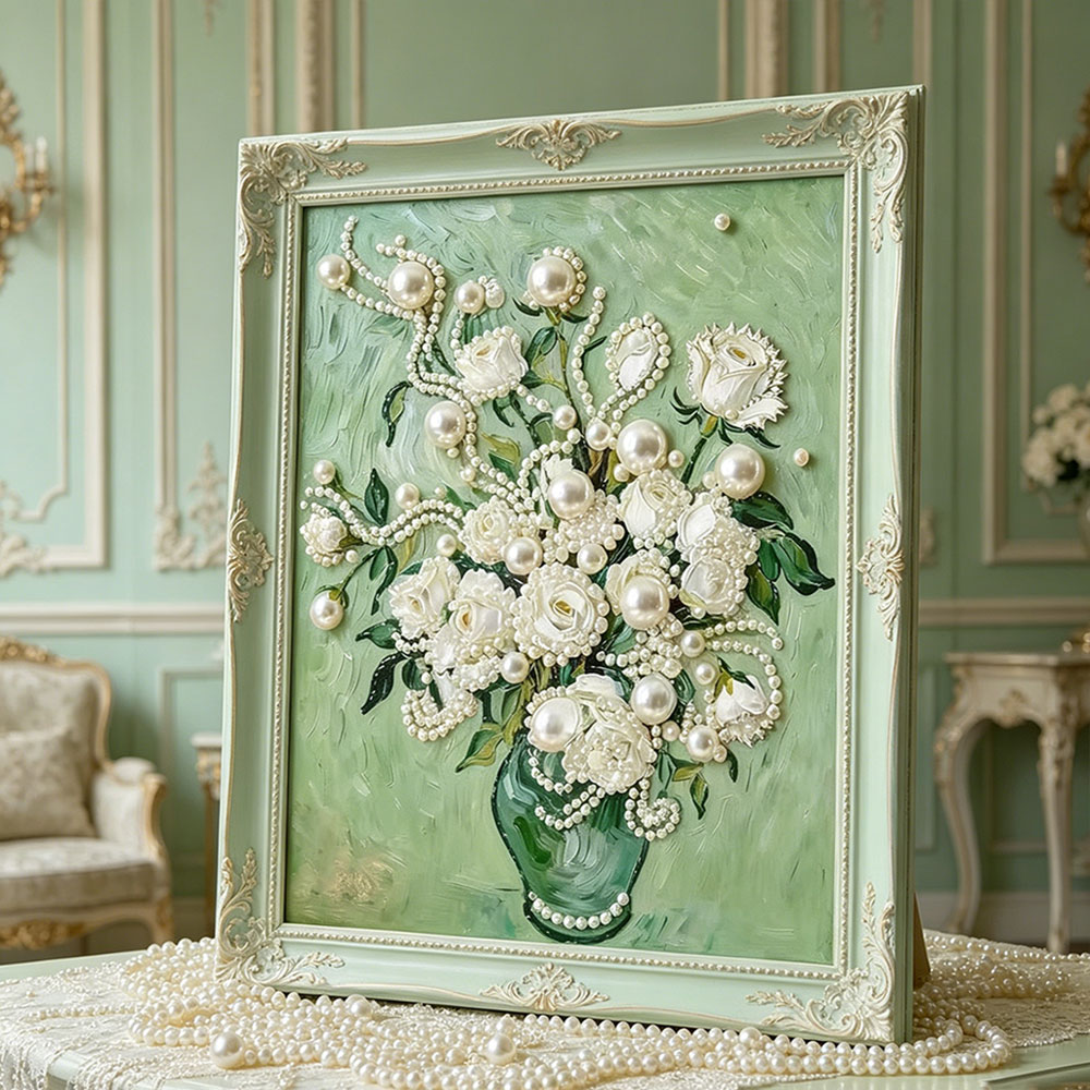 Наборы для рисования жемчужным – обзор и цена Resin Art Rose
